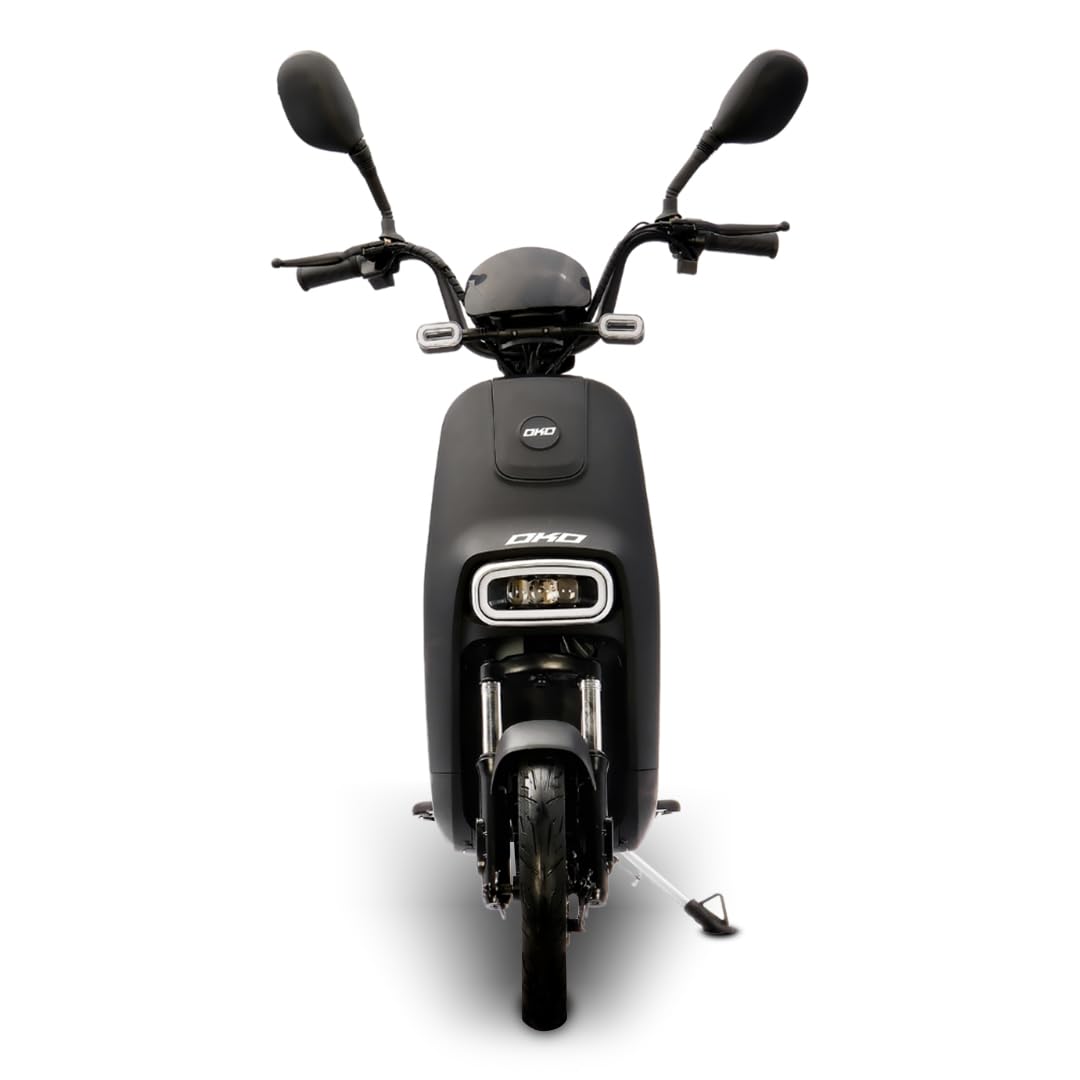 EOX OKO Non RTO Low Speed Electric Scooter with 50-60Km Mileage, Portable 48V Lithium Battery & Charger