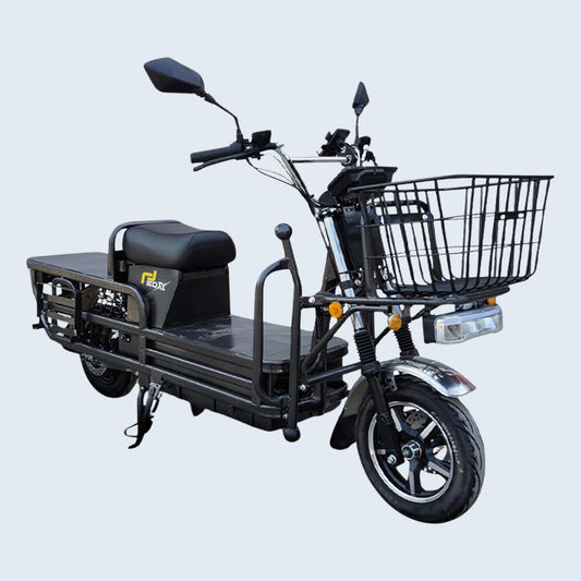 EOX E5 Plus Low Speed Electric Loader Scooter Non RTO, 400Kg Weight Capacity, Portable Lithium Battery & Charger